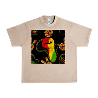 African Freedom Seamless Pattern Urban Heavy Tee | Teevron