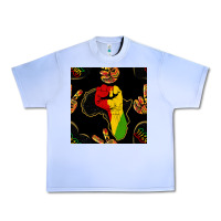 Grape Ice African Freedom Seamless Pattern Urban Heavy Tee - BundleAndBundleShop