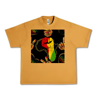 Peanut Butter African Freedom Seamless Pattern Urban Heavy Tee - BundleAndBundleShop