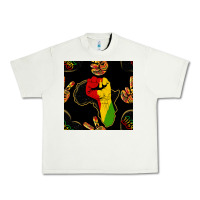 Pistachio African Freedom Seamless Pattern Urban Heavy Tee - BundleAndBundleShop