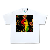 White African Freedom Seamless Pattern Urban Heavy Tee - BundleAndBundleShop