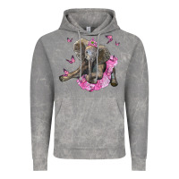 Baby Elephant With Tutu Vintage Hoodie | Teevron