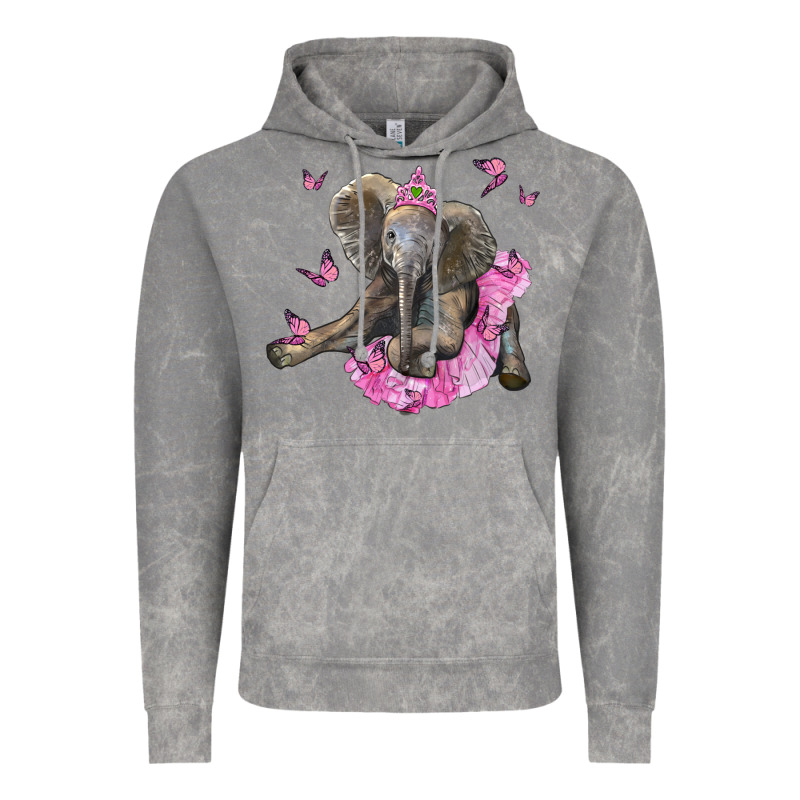 Baby Elephant With Tutu Vintage Hoodie by LillyAllenDesigns | Teevron