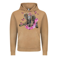 Vintage Camel baby elephant with tutu Vintage Hoodie - LillyAllenDesigns