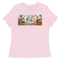 I Think I Love Fall Most Of All Libbey Glass Ladies Tee | Teevron
