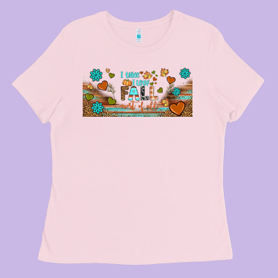 I Think I Love Fall Most Of All Libbey Glass Ladies Tee Designed By Bundleandbundleshop