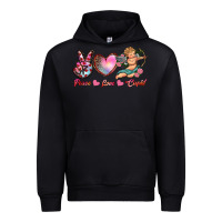 Black peace love cupid Urban Hoodie - RanaPortraitStore