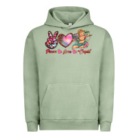 Pigment Oil Green peace love cupid Urban Hoodie - RanaPortraitStore