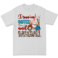 Dove Grey I Run On Coffee And Baseball Frappe Premium Tee - FaDigitalArtStudio