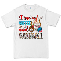 White I Run On Coffee And Baseball Frappe Premium Tee - FaDigitalArtStudio