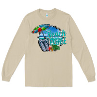 Mushroom beach please Long Sleeve Tee - CowhideDigitalArt