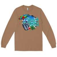 Toasted Coconut beach please Long Sleeve Tee - CowhideDigitalArt