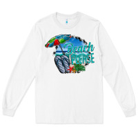 White beach please Long Sleeve Tee - CowhideDigitalArt