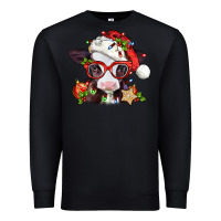 Black Christmas baby cow Premium Sweatshirt - Jasminsmagicworld