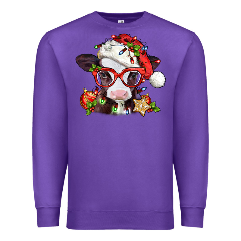 Christmas Baby Cow Premium Sweatshirt by Jasminsmagicworld | Teevron