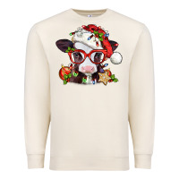 Sandshell Christmas baby cow Premium Sweatshirt - Jasminsmagicworld