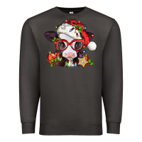 Smoke Christmas baby cow Premium Sweatshirt - Jasminsmagicworld