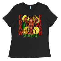 Black crawfish season Ladies Tee - FaDigitalArtStudio