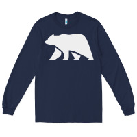 Navy bear Long Sleeve Tee - DesigneFamous