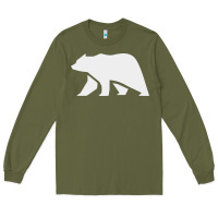 Army Green bear Long Sleeve Tee - DesigneFamous