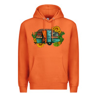Carrot caravan sunflowers and cactus Premium Hoodie - Artiststas