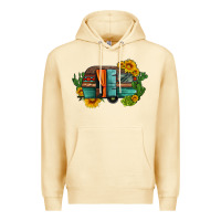 Pina Colada caravan sunflowers and cactus Premium Hoodie - Artiststas