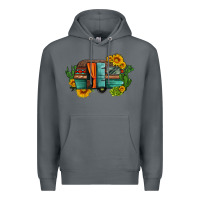 Rock caravan sunflowers and cactus Premium Hoodie - Artiststas