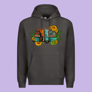 Caravan Sunflowers And Cactus Premium Hoodie Designed By Artiststas