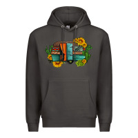 Smoke caravan sunflowers and cactus Premium Hoodie - Artiststas