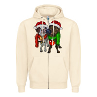 Sandshell two christmas heifers Zipper Hoodie - RanaPortraitStore