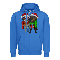 True Royal two christmas heifers Zipper Hoodie - RanaPortraitStore