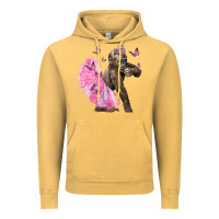 Vintage Mustard Baby Gorilla With Tutu Vintage Hoodie - LillyAllenDesigns