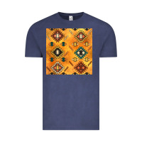 Vintage Denim native american aztec seamless pattern 4 Vintage Tee - BundleAndBundleShop