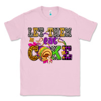 Bubblegum Pink let them eat cake olivia Classic Tee - OliviaCreatesArt