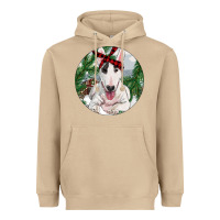 Mushroom Bull Terrier And Farm Heavyweight Hoodie - RanaPortraitStore