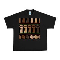 Black melanin rised fist seamless pattern Urban Heavy Tee - BundleAndBundleShop
