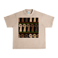 French Oak melanin rised fist seamless pattern Urban Heavy Tee - BundleAndBundleShop