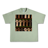 Oil Green melanin rised fist seamless pattern Urban Heavy Tee - BundleAndBundleShop