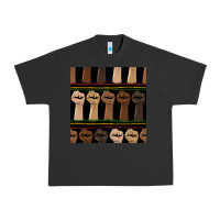Pigment Black melanin rised fist seamless pattern Urban Heavy Tee - BundleAndBundleShop