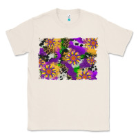 Natural mardi gras sunflower cowhide leopard and glitter background Classic Tee - Artiststas