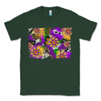 Sports Green mardi gras sunflower cowhide leopard and glitter background Classic Tee - Artiststas