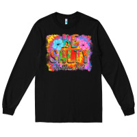 Black Be Salty Long Sleeve Tee - CowhideDigitalArt
