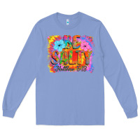 Colony Blue Be Salty Long Sleeve Tee - CowhideDigitalArt