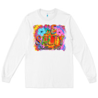 White Be Salty Long Sleeve Tee - CowhideDigitalArt
