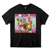 Black Easter eggs bunnys basket Heavy Core Tee - OliviaCreatesArt