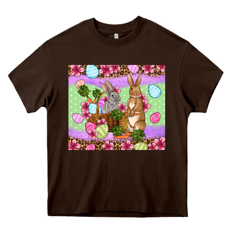 Easter Eggs Bunnys Basket Heavy Core Tee by OliviaCreatesArt | Teevron