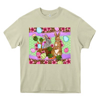 Mossy Easter eggs bunnys basket Heavy Core Tee - OliviaCreatesArt