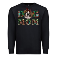 Black Western Christmas Dog Mom St Bernard Premium Sweatshirt - RanaPortraitStore