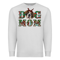 Dove Grey Western Christmas Dog Mom St Bernard Premium Sweatshirt - RanaPortraitStore