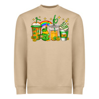 Mushroom st patricks day coffee Heavyweight Sweatshirt - Jasminsmagicworld